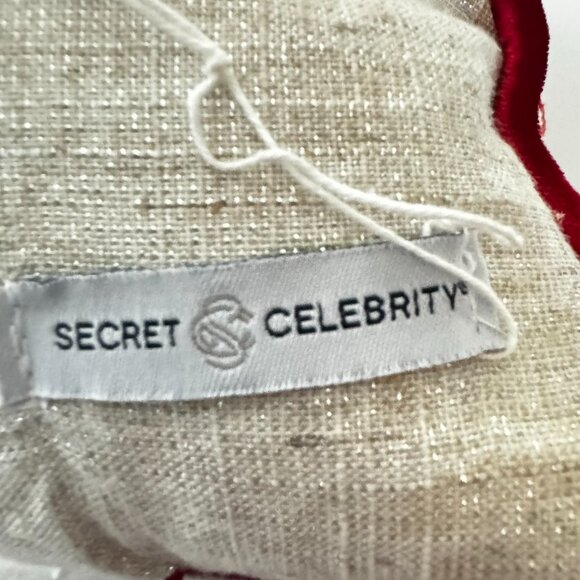 Secret Celebrity Christmas Tree Van Throw Pillow 16x16" Embroidered Holiday Deco - Picture 6 of 15